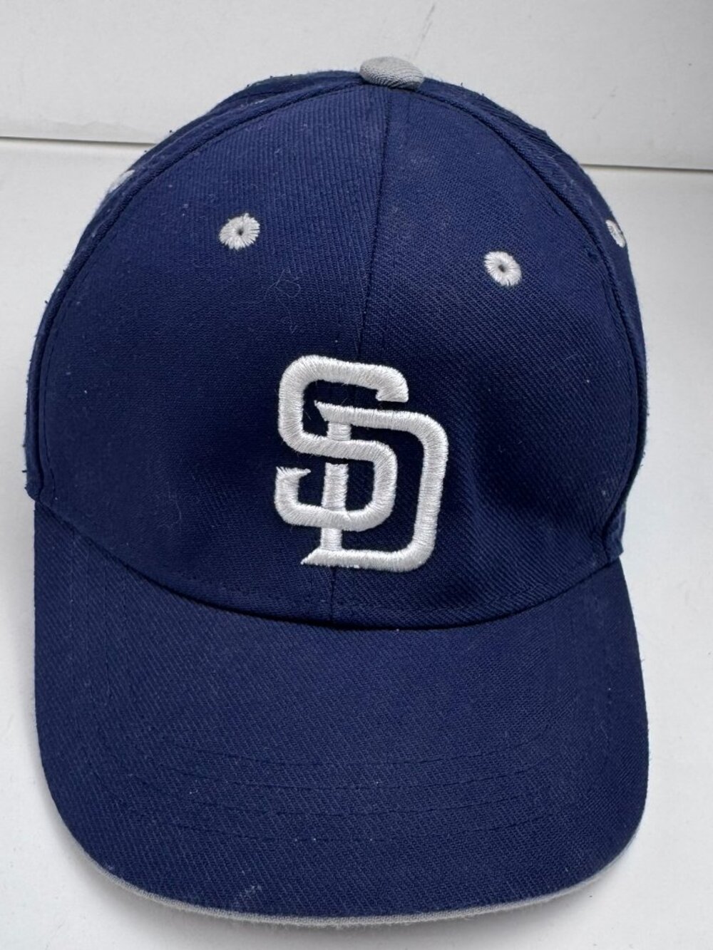 San Diego Padres 47 Brand Kids Youth MLB Baseball Cap Navy Blue Strapback stains
